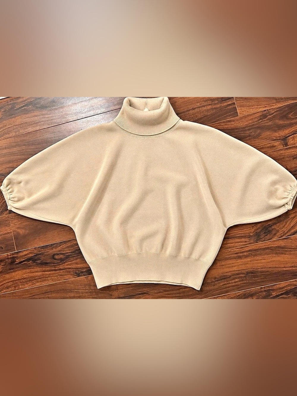 Babaton Beige Turtleneck Sweater